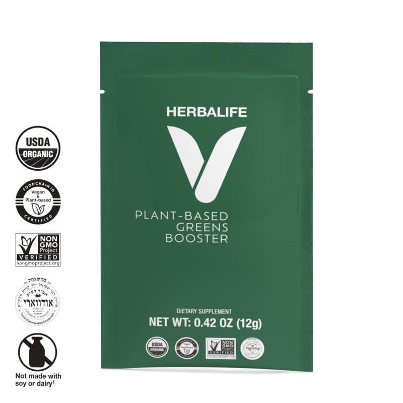 HERBALIFE V Plant-Based Greens Booster Single-Serve Packets 20 Packets