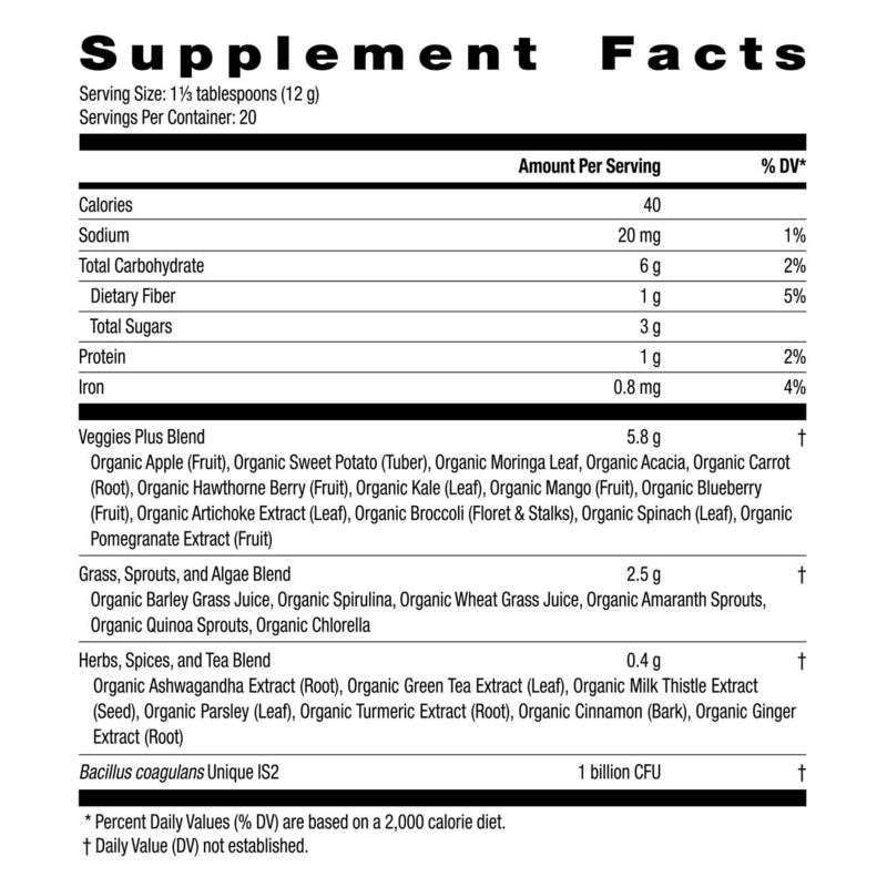 HERBALIFE V Plant-Based Greens Booster: (20 servings)