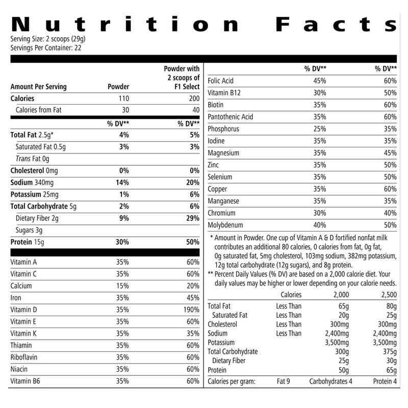 Protein Drink Mix Select: Natural Vanilla flavor