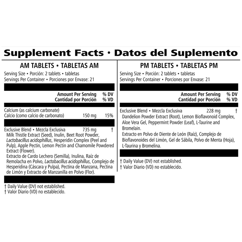 21-Day Herbal Balancing Program: 42 Tablets for AM/42 Tablets for PM