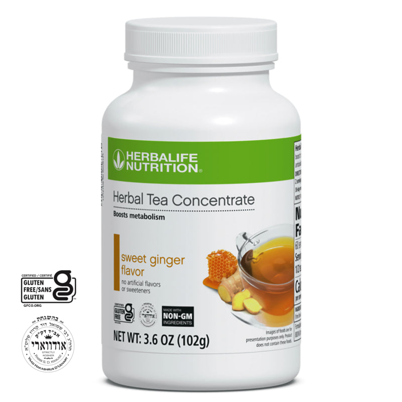 Herbal Tea Concentrate: Sweet Ginger with Non-GM Ingredients