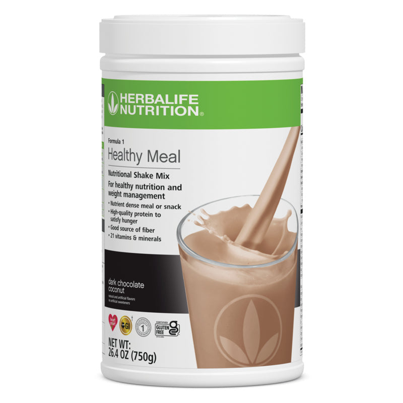 Herbalife Formula 1 Healthy Meal Nutritional Shake Mix: Dark Chocolate Coconut 750 g product photo