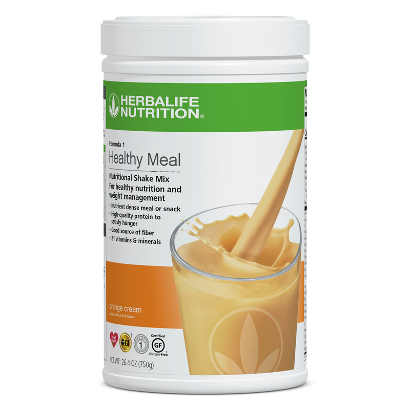 Herbalife Formula 1 Healthy Meal Nutritional Shake Mix: Orange Cream 750 g product photo