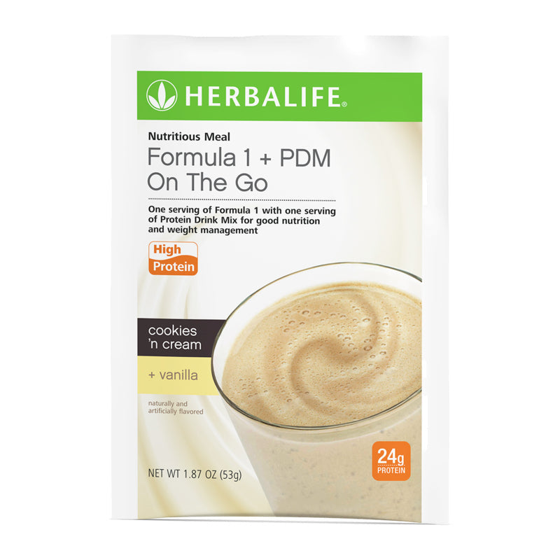 Herbalife Formula 1 + PDM On The Go: 24g of Protein 7 Packets product photo