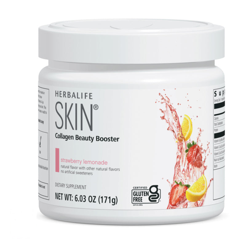 Herbalife SKIN Collagen Beauty Booster: Strawberry Lemonade Canister 6.03 Oz. product photo
