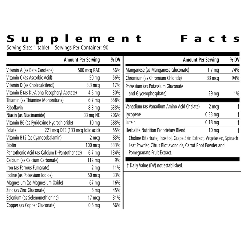 Herbalife Formula 2 Multivitamin Complex 90 Tablets